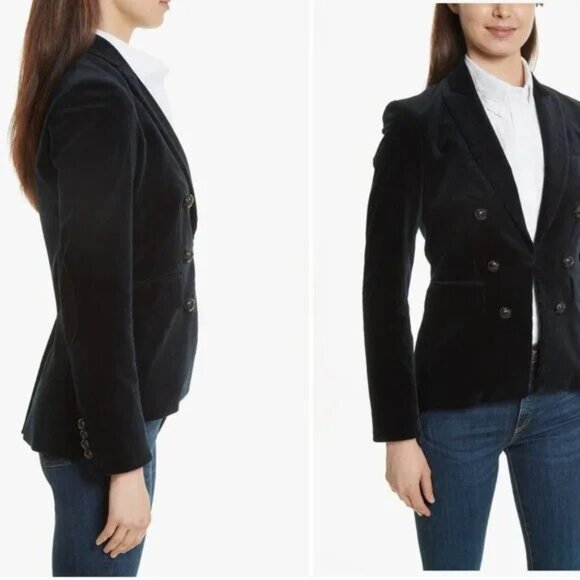 Veronica Beard Cliff Corduroy Blazer Jacket Size 6 - Picture 3 of 14